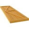 Ekena Millwork Americraft 4-Board Wood 2 Equal Panel Frmd Board-n-Batten Shutters w/Dbl Z-Bar, ARW102BF414X83TUH, PR ARW102BF414X83TUH - alternate 5